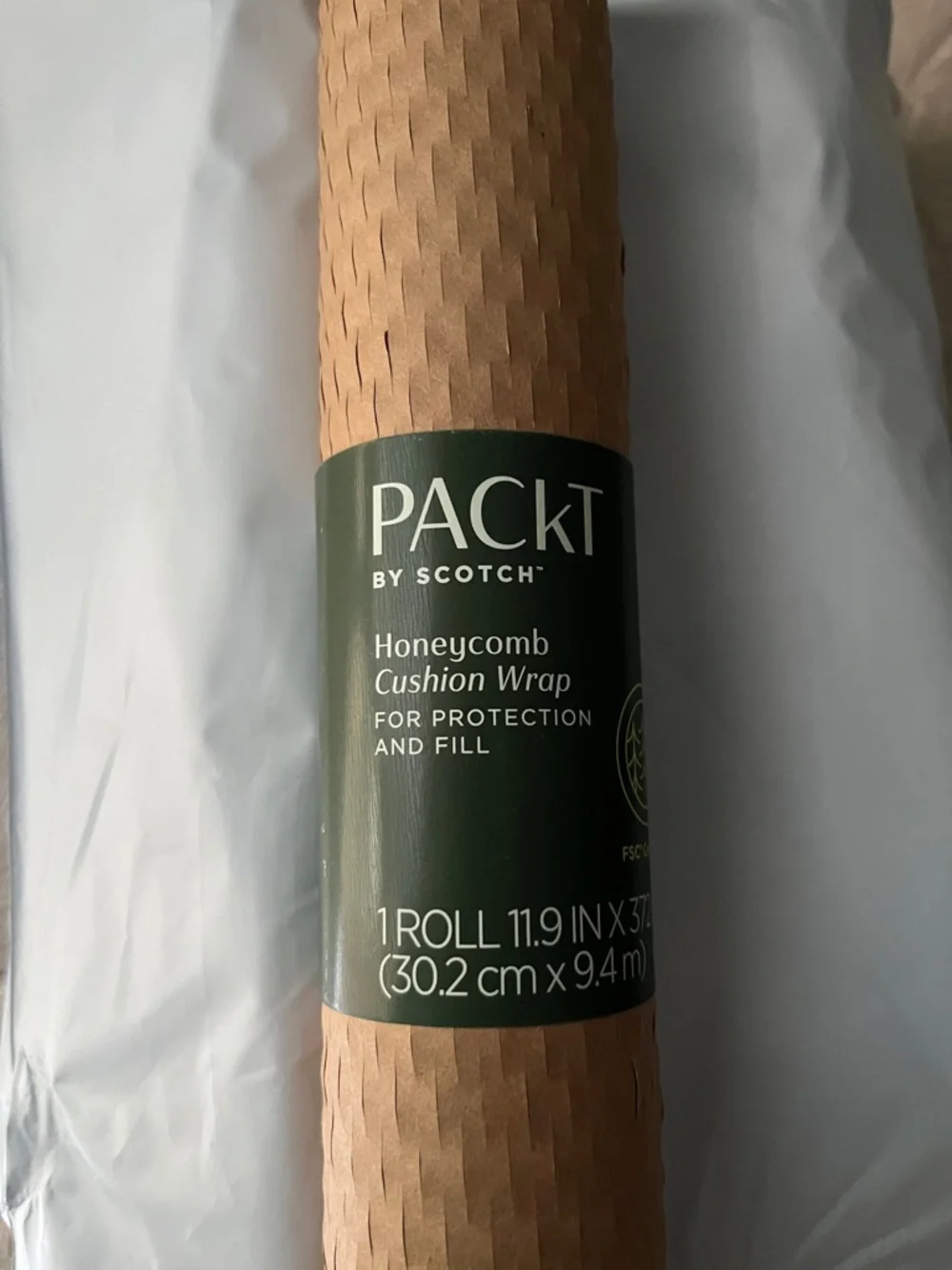 PACKT by Scotch Honeycomb Cushion Wrap - Brown